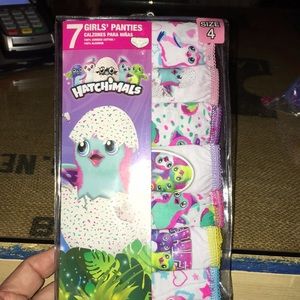 Pack of 7 girls panties. Hatchimals